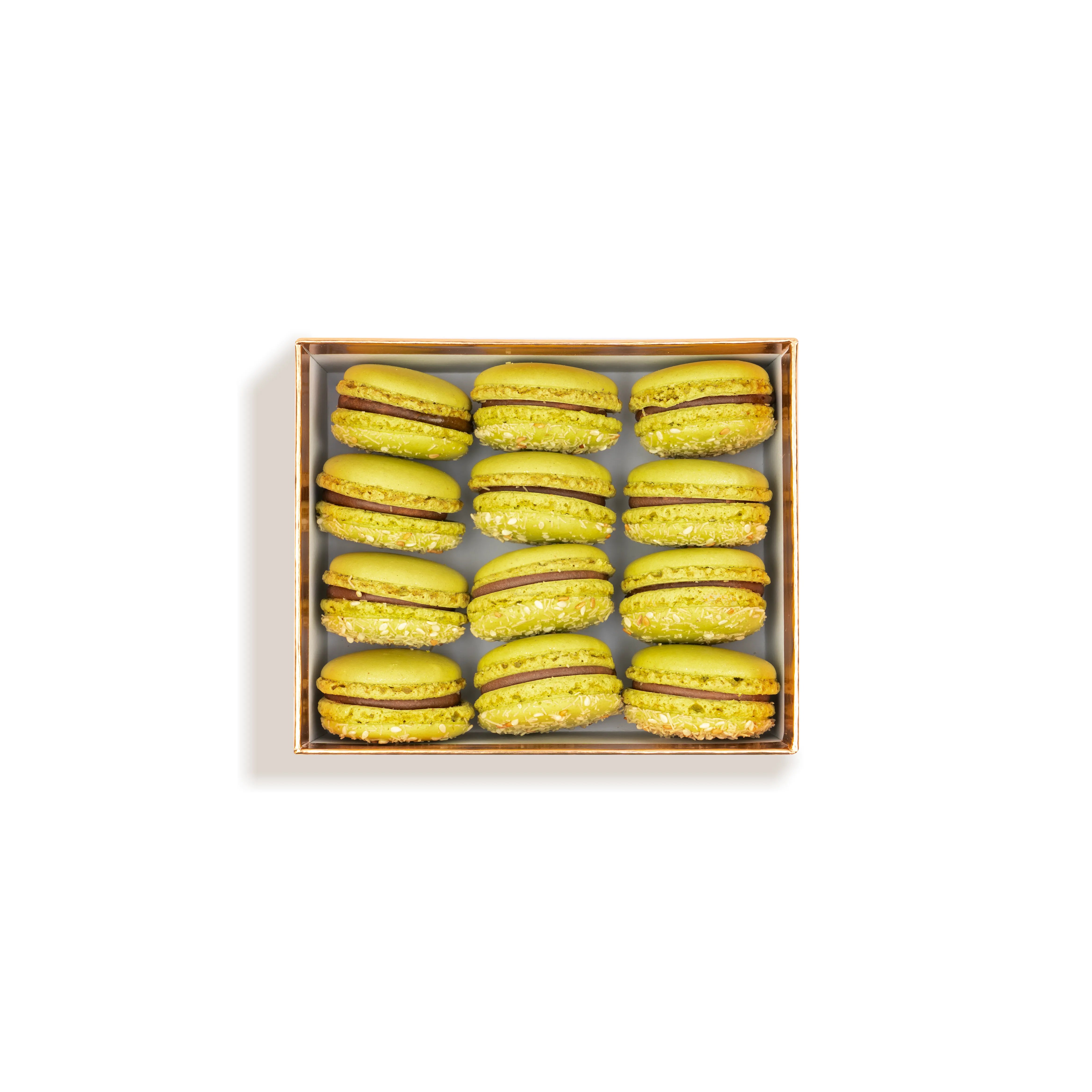 Box Of 12 Dubai Macarons Pistachio