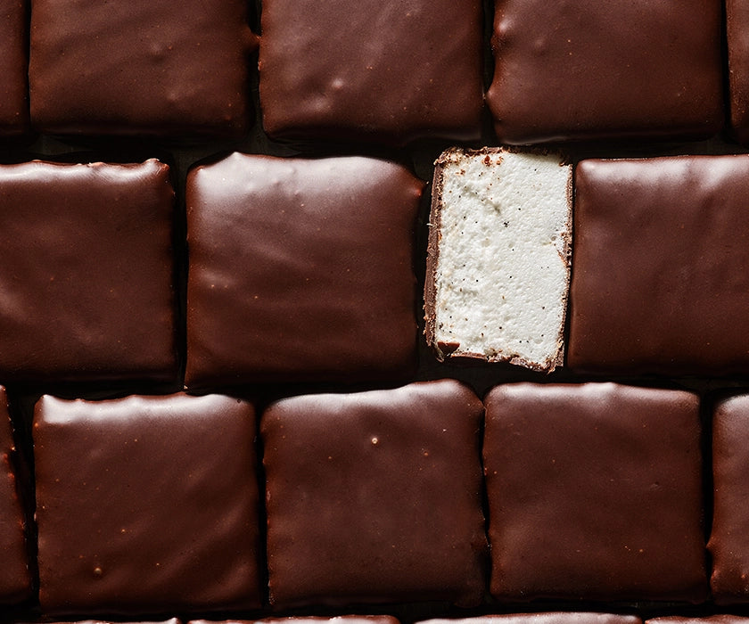 Chocolate Coated Vanilla Marshmallows