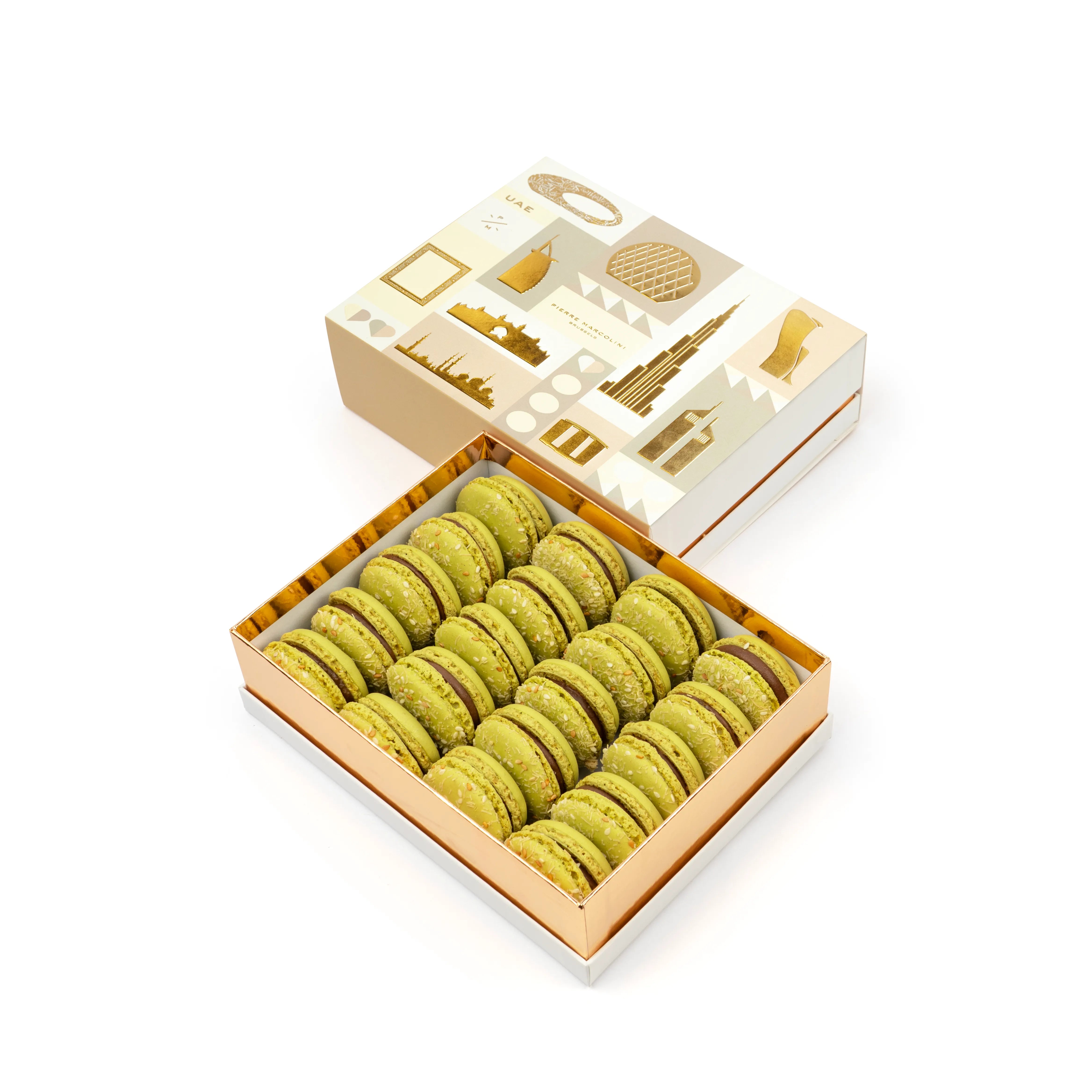Box of 20 Dubai Macarons Pistachio